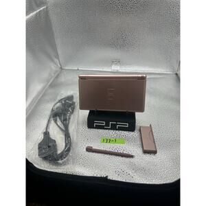 Rose gold nintendo ds lite w/ charger